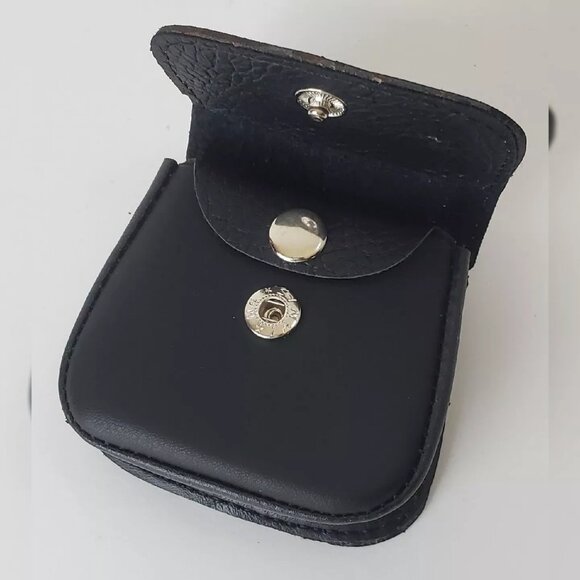 PERUVIAN GENUINE LEATHER PURSE COINS MEN'S WOMEN'S EMBOSSED LOGO DESIGN WALLET - Picture 3 of 3